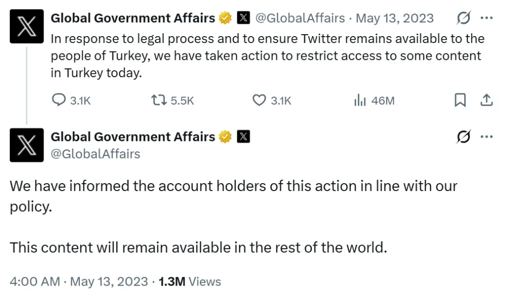 Twitter Global Government Affairs Turkey
